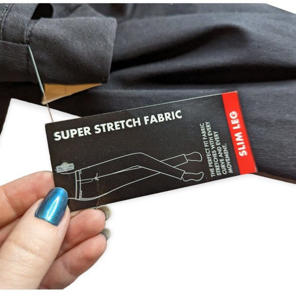 George Millennium Slim Fit Super Stretch Classic Fit Black Pant Size 12 - Picture 8 of 15